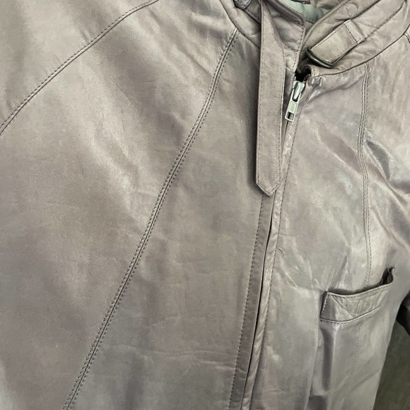 Vintage Jean-Paul Germain Leather Jacket Mens Bomber 40‎ Medium Y2K 1990s Coat - Picture 15 of 16